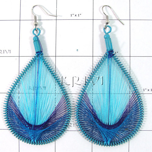 KELL09E32 Lovely Style Fashion Feather Design Earring