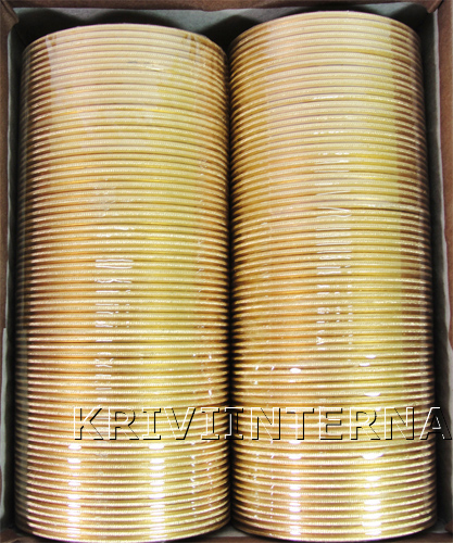 KKLL09C06 12 Dozen Gold Metallic Bangle