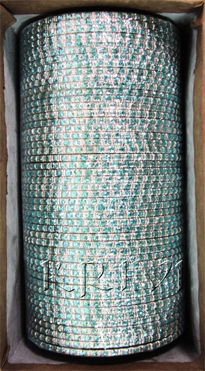 KKLL10E05 4 Dozen Blue Metal Bangles Choori with Glitter Handiwork
