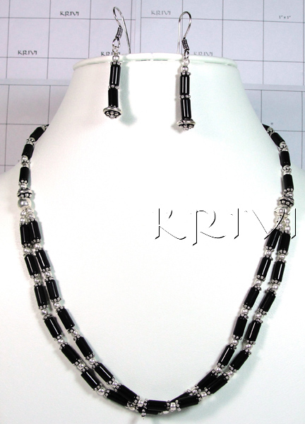 KNLL09011 Lovely German Silver Necklace