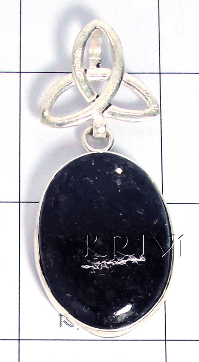 KPLL09122 Designer German Silver Bronzite Pendant