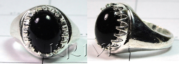 KRLL09004 Stunning German Silver Gemstone Ring