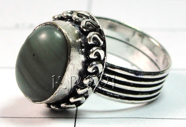 KRLL09005 Wholesale German Silver Gemstone Ring