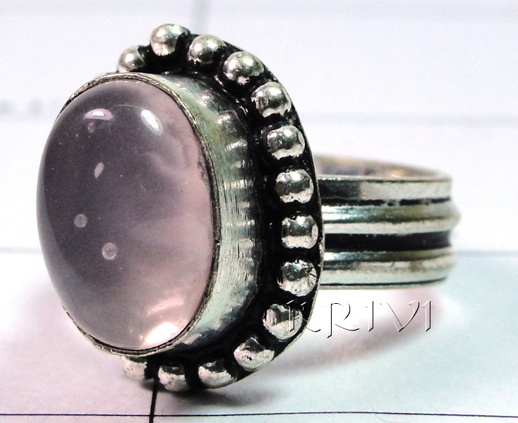 KRLL09006 Stunning German Silver Gemstone Ring