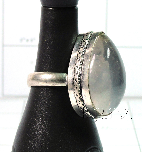 KRLL09011 Fashionable German Silver Gemstone Ring