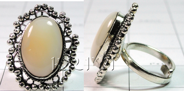 KRLL09012 Wholesale German Silver Gemstone Ring