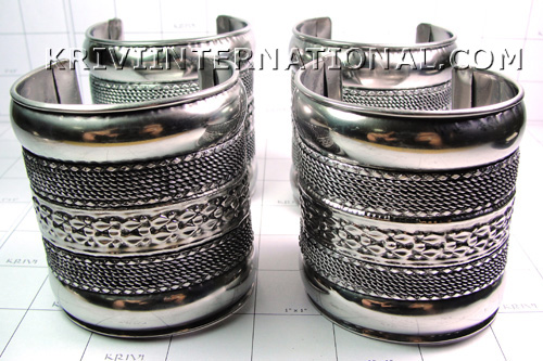 KWLL11009 Wholesale Lot of 5pc Metal Cuff Bracelet