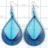 KELL09E32 Lovely Style Fashion Feather Design Earring