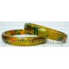 KKLK01B39 Pair of acrylic bangles with marble colour effect.
