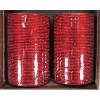 KKLL10C03 8 Dozen Red Metal Bangles Choori with Glitter Handiwork