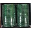 KKLL10F03 8 Dozen Green Metal Bangles Choori with Glitter Handiwork