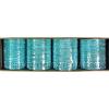 KKLL10J02 12 Dozen Blue Metallic Bangles Choori with Glitter Handiwork