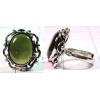 KRLL09016 Elegant German Silver Gemstone Ring