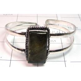 KBLL09029 White Metal Jewelry Cuff Bracelet