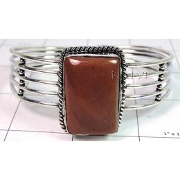 KBLL09030 White Metal Jewelry Cuff Bracelet
