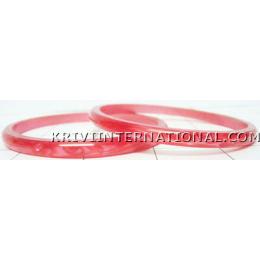 KKLK03048 A pair of acrylic bangles with granite work