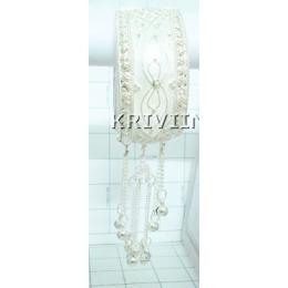 KKLL02002 Beautiful White Metal Bangle with Hangings