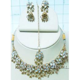KNLK04009 Designer Fashion Jewelry Necklace Set