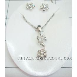 KNLK06009 Designer Fashion Jewelry Necklace Set