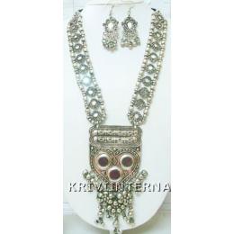 KNLK08003 Highly Fashionable Necklace Earring Set