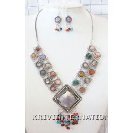 KNLL02022 Lovely Fashion Necklace Earring Set