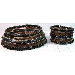 KNLL11C02 Striking Fashion Jewelry Necklace Bracelet Set