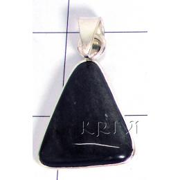 KPLL09149 Latest White Metal Rainbow Obsidian Pendant