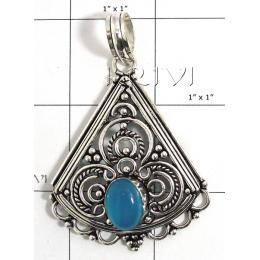 KPLL09178 Elegant White Metal Jewelry Pendant