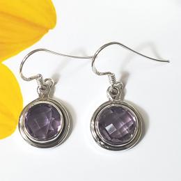 SAEMK08037 Beautiful Casting Designer Amethyst Earrings collection