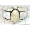 KBLL09032 White Metal Jewelry Cuff Bracelet