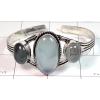 KBLL09033 White Metal Jewelry Cuff Bracelet