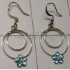 KEKQ08014 Round Shape Cut Stone Fashion Earring