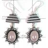 KELL09004 Beautiful Rose Quartz German Silver Earring