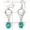 KELL09008 Turquoise German Silver Earring