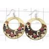 KELL09017 High Quality Designer Disc Earring