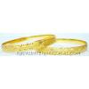 KKKT06038 Pair of artificial gold plated kadas