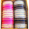KKLK01007 2 sets of bangles in 2 different colours. Each set contains 4 dozen bangles.