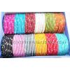 KKLK01009 12 dozen bangles with mirror work in 12 different colours