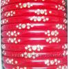 KKLK03023 A pair of acrylic bangles with studded stones