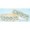 KKLK03040 A pair of acrylic broad bangles