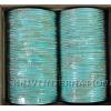 KKLL09A03 8 Dozen Blue Metallic Bangles with Glitter Handiwork