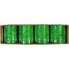 KKLL10A02 12 Dozen Green Metallic Bangles Choori with Glitter Handiwork