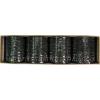 KKLL10B02 12 Dozen Black Metallic Bangles Choori with Glitter Handiwork