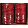 KKLL10D03 8 Dozen Maroon Metal Bangles Choori with Glitter Handiwork