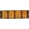 KKLL10I02 12 Dozen Golden Metallic Bangles Choori with Glitter Handiwork