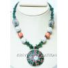 KNKT12A25 Bollywood Style Necklace Earring Set