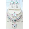 KNLK05005 Highly Fashionable Necklace Earring Set
