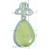 KPLL08022 Fancy White Metal Onyx Pendant