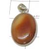 KPLL08033 Trendy White Metal Onyx Pendant