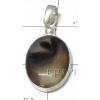 KPLL08041 Indian Handcrafted White Metal Onyx Pendant